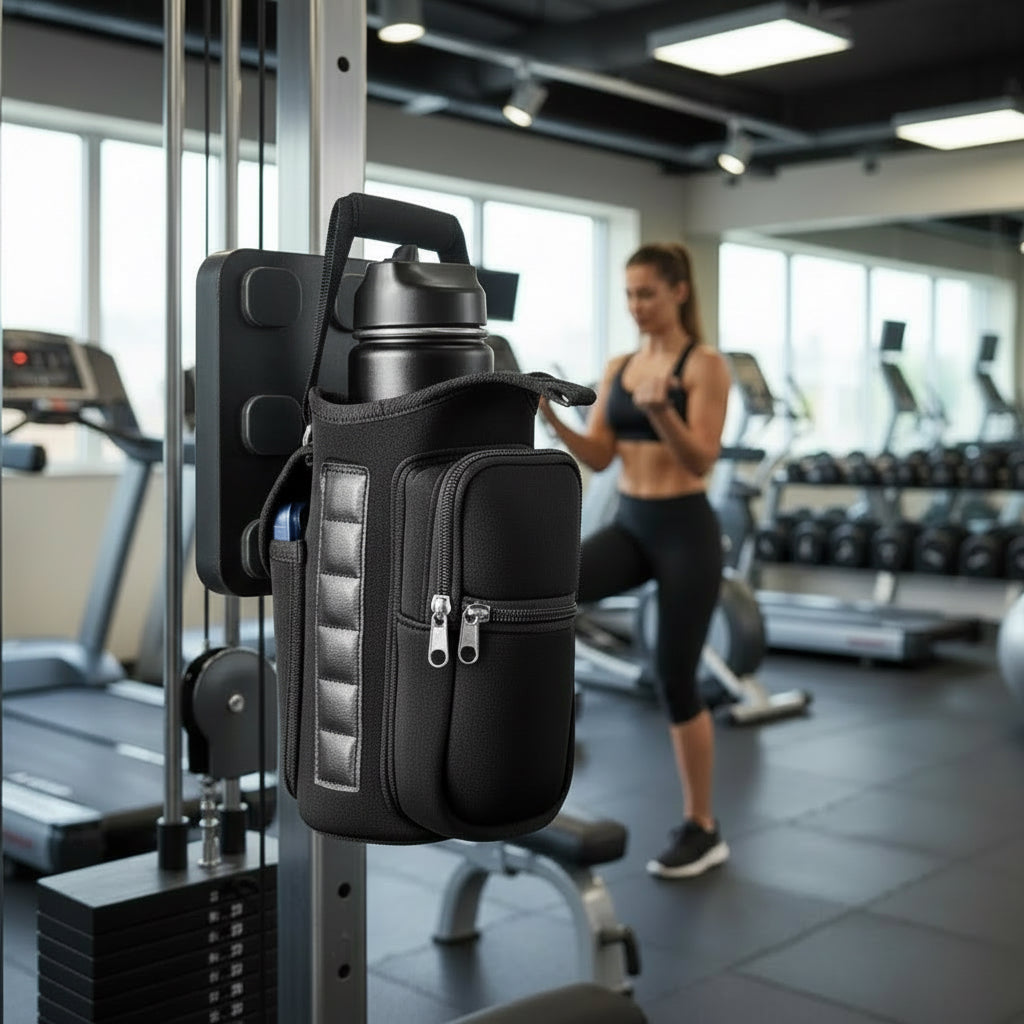 Magnetic Water Bottle Holder Gym Water Bottle Carrier Bag 